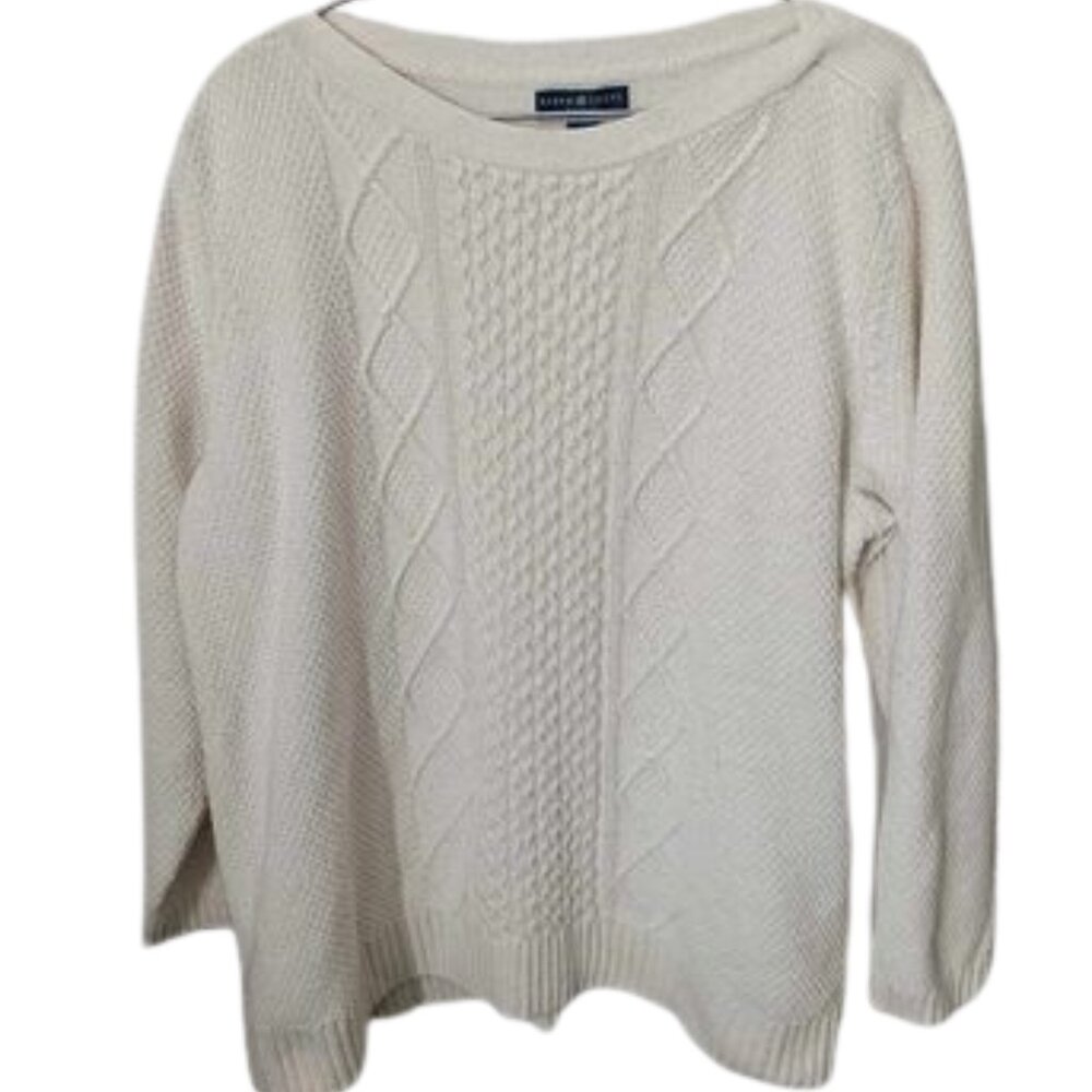 Karen Scott Cable Knit Sweater Size 3X